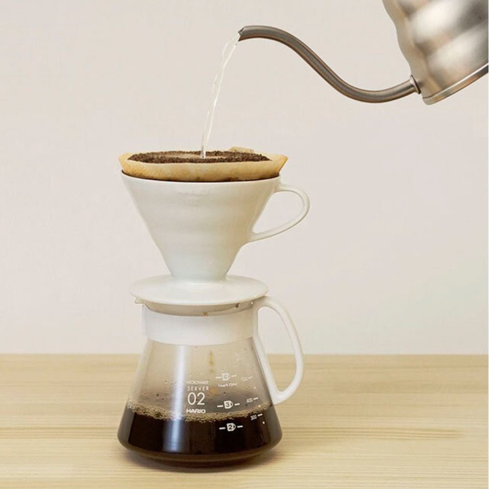 Hario V60 Ceramic Dripper 02 Set White - Image 5