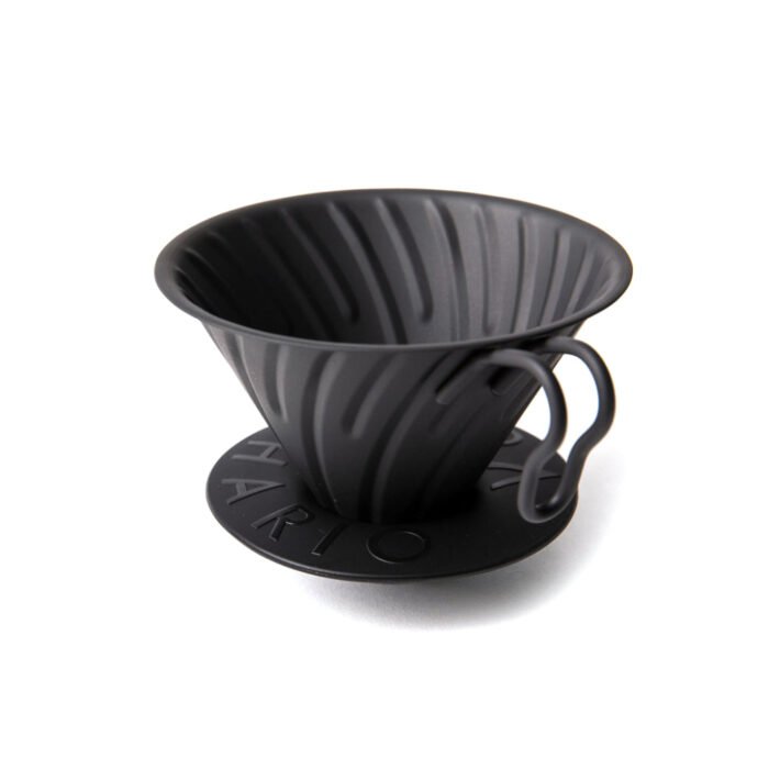 Hario V60 Metal Coffee Dripper Matt Black 02 - Image 3