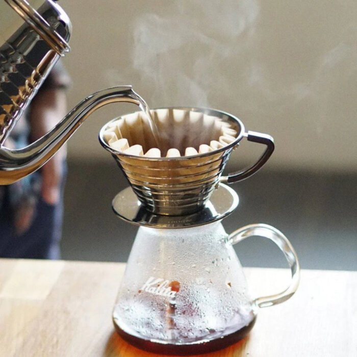 Kalita Wave 185 Stainless Steel Dripper - Image 3