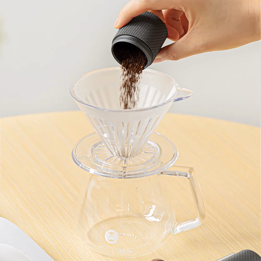 Timemore Crystal Eye Turbo Pour-over coffee Dripper PCTG-01 - Image 4